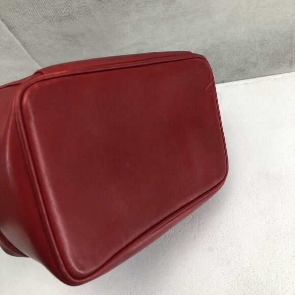 GUCCI Horsebit Vanity Bag Pouch Makeup Box Leather Red - Picture 6 of 13